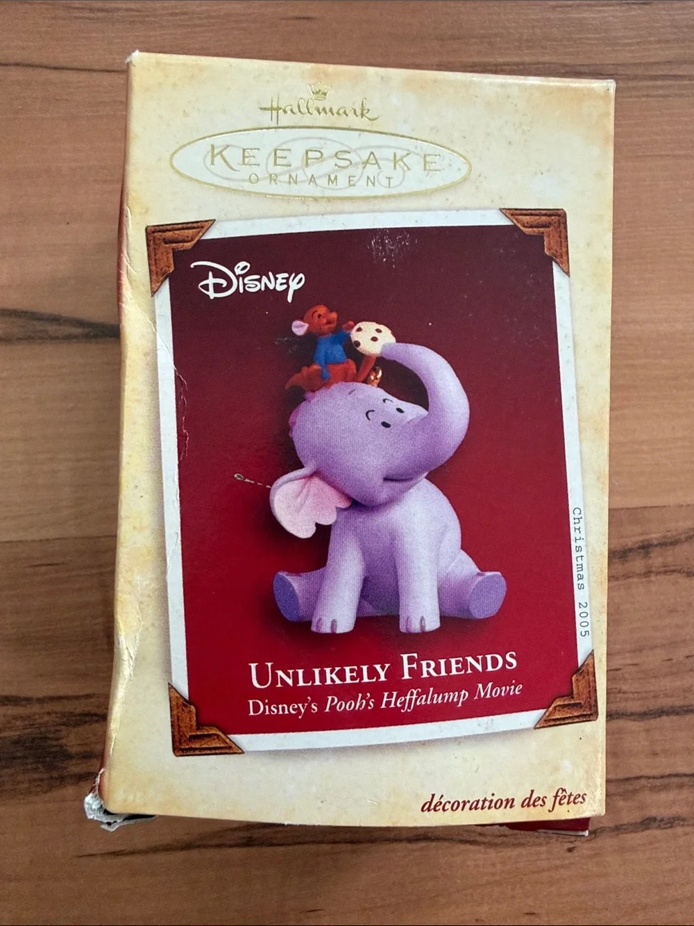 Hallmark 2005 Disney Ornament UNLIKELY FRIENDS Heffalump Roo Winnie The Pooh